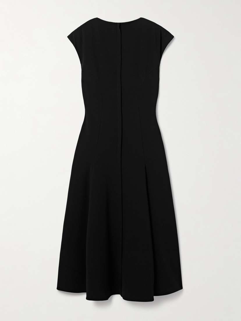 Proenza Schouler Georgia Button-detailed Pleated Crepe Midi Dress