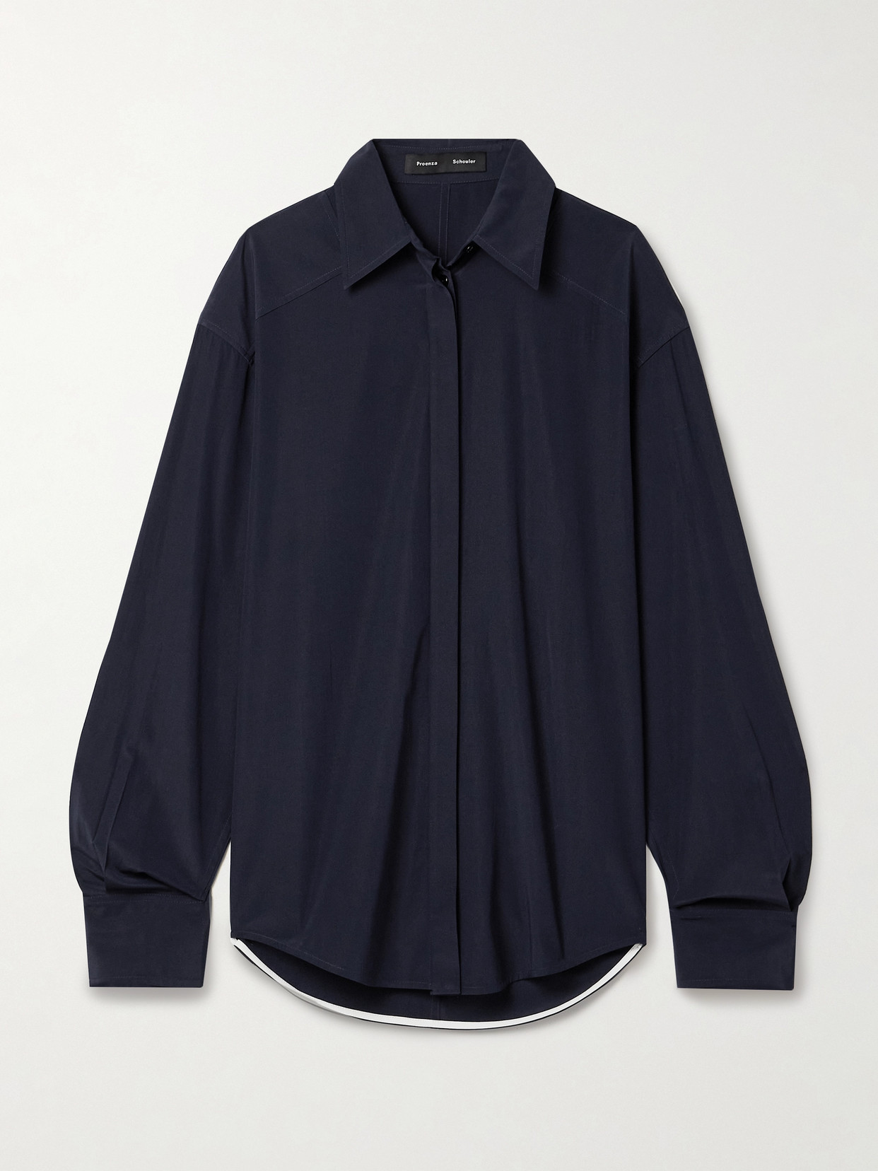 Proenza Schouler - Demi Crepe De Chine Shirt - Blue