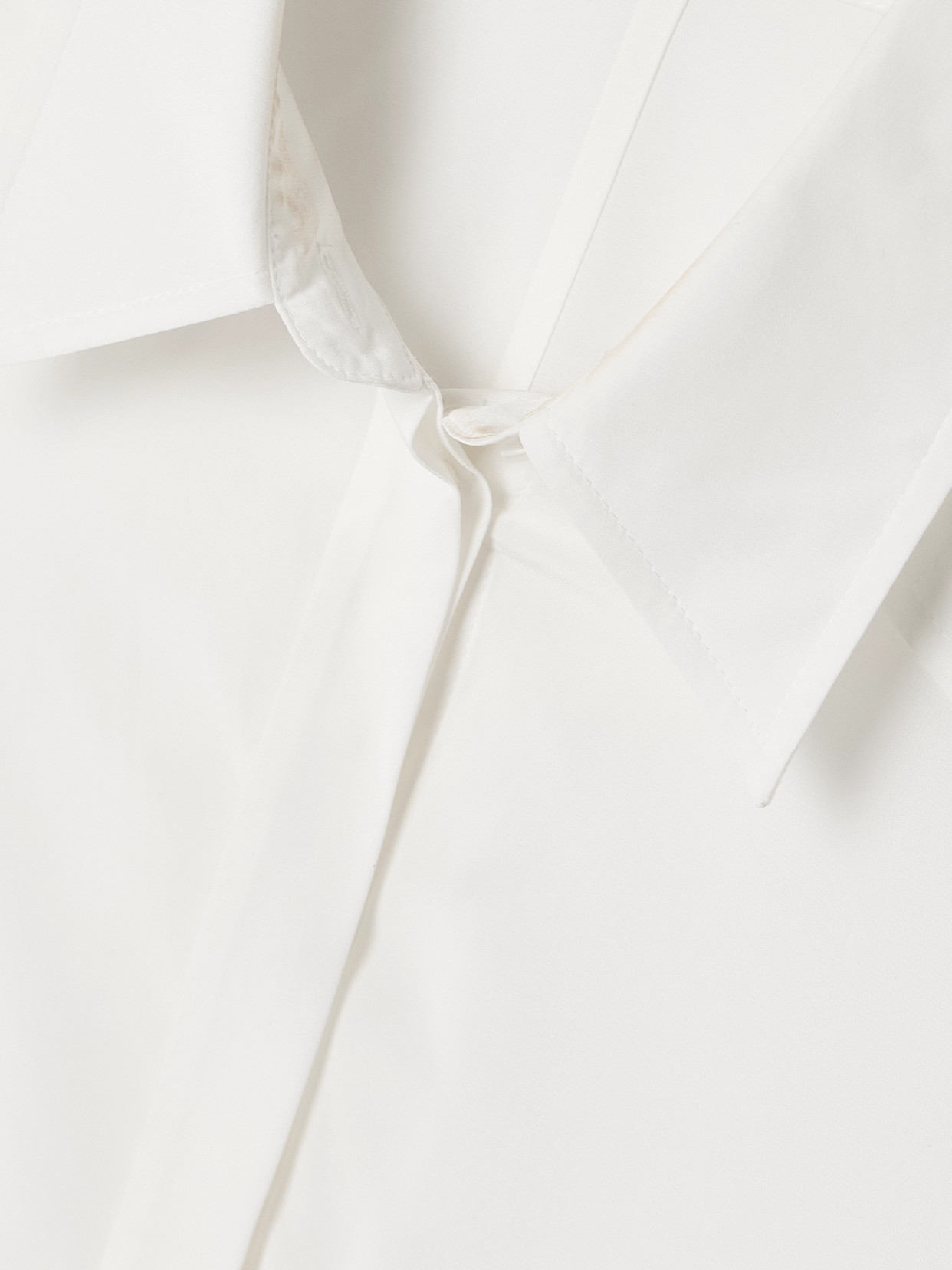 Proenza Schouler Demi Crepe De Chine Shirt In White