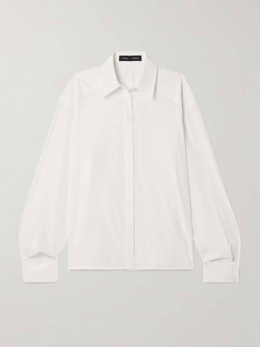 Proenza Schouler Demi Crepe De Chine Shirt