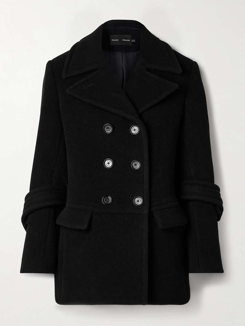 Proenza Schouler Rowen Double-breasted Wool-blend Felt Coat