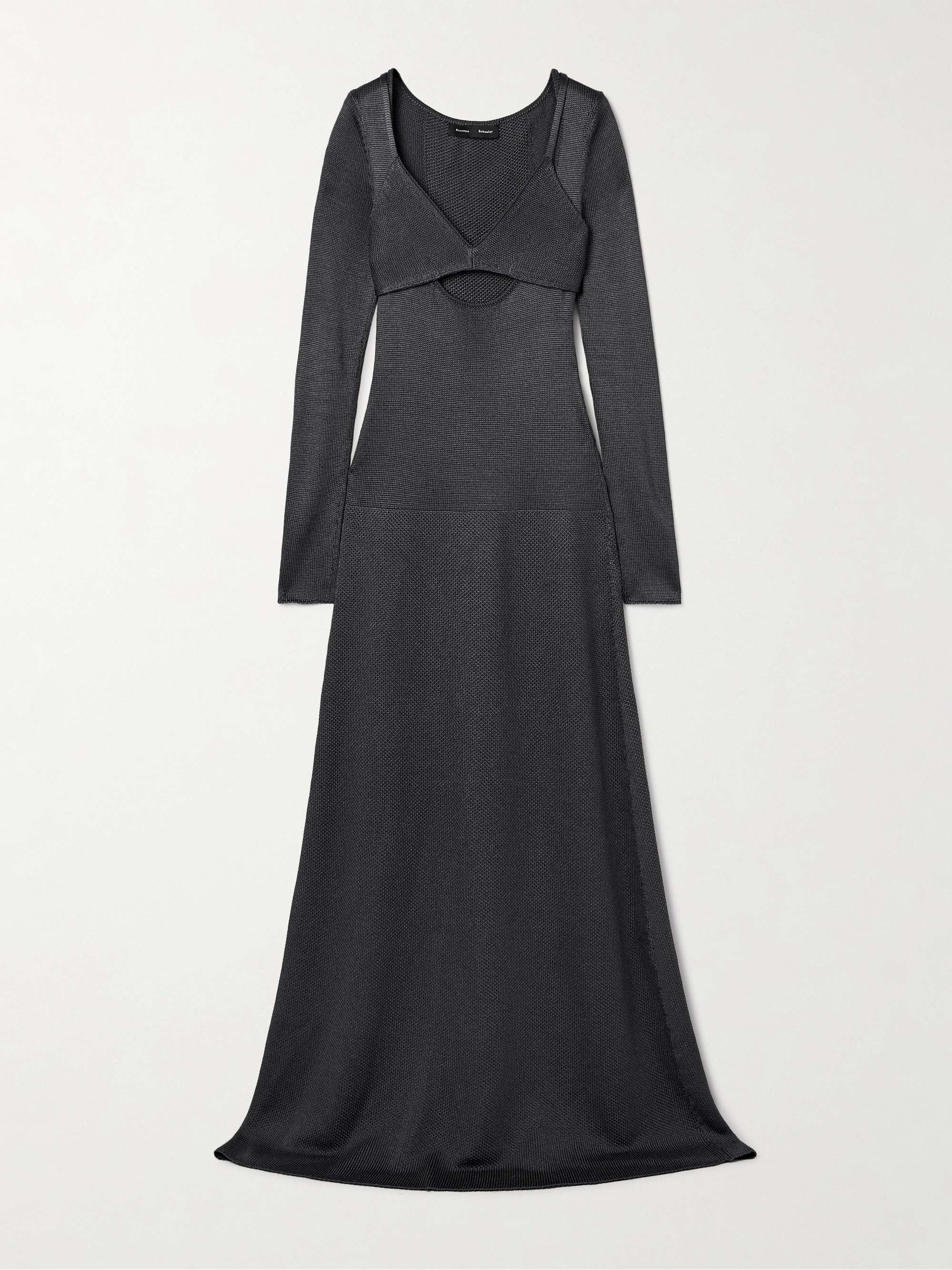 Nalani layered cutout Micro Modal blend maxi dress
