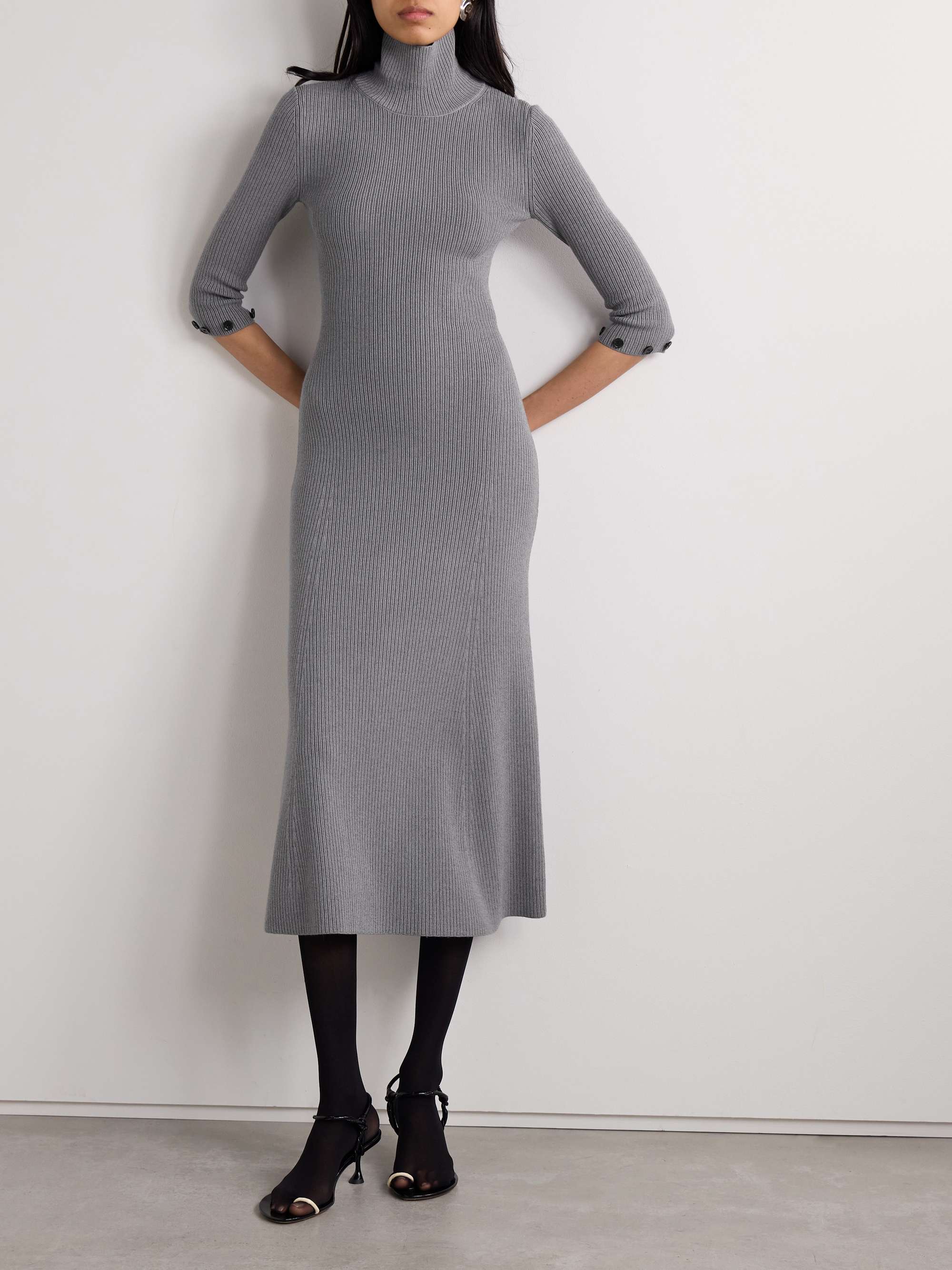 速くおよび自由な PROENZA SCHOULER Jocelyn button-detailed ribbed-knit トップス