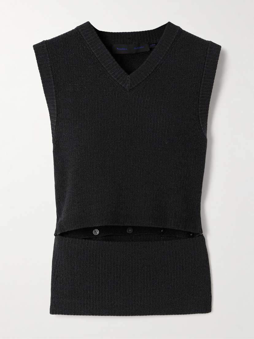 Proenza Schouler Cruz Ribbed-knit Vest