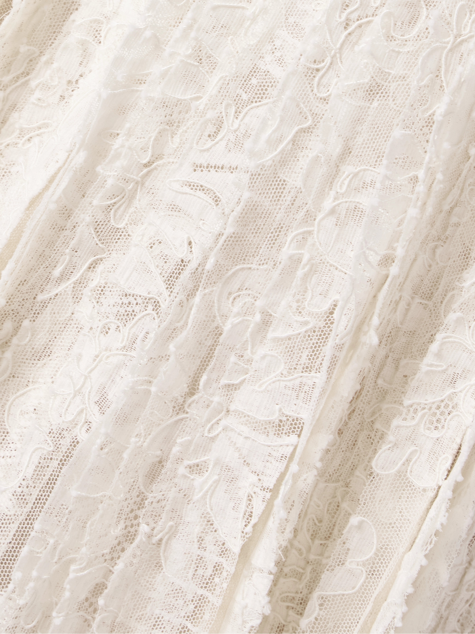 Danielle Frankel Marlow pintucked cotton-blend corded lace gown