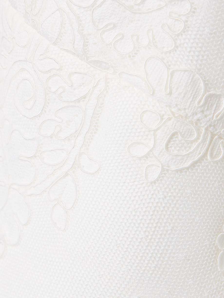 strapless lace mini dress