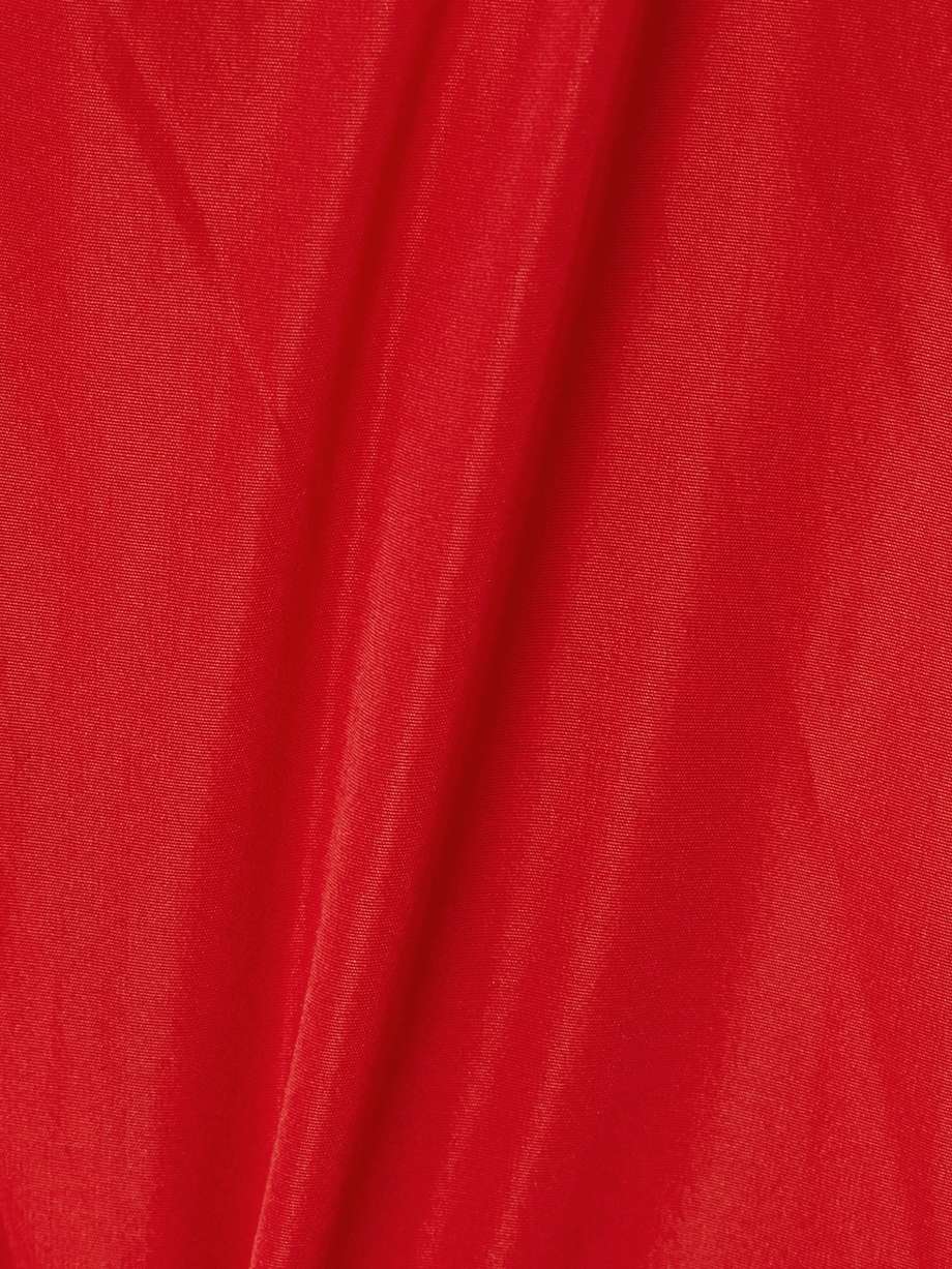 brigitte off-the-shoulder bow-embellished taffeta gown