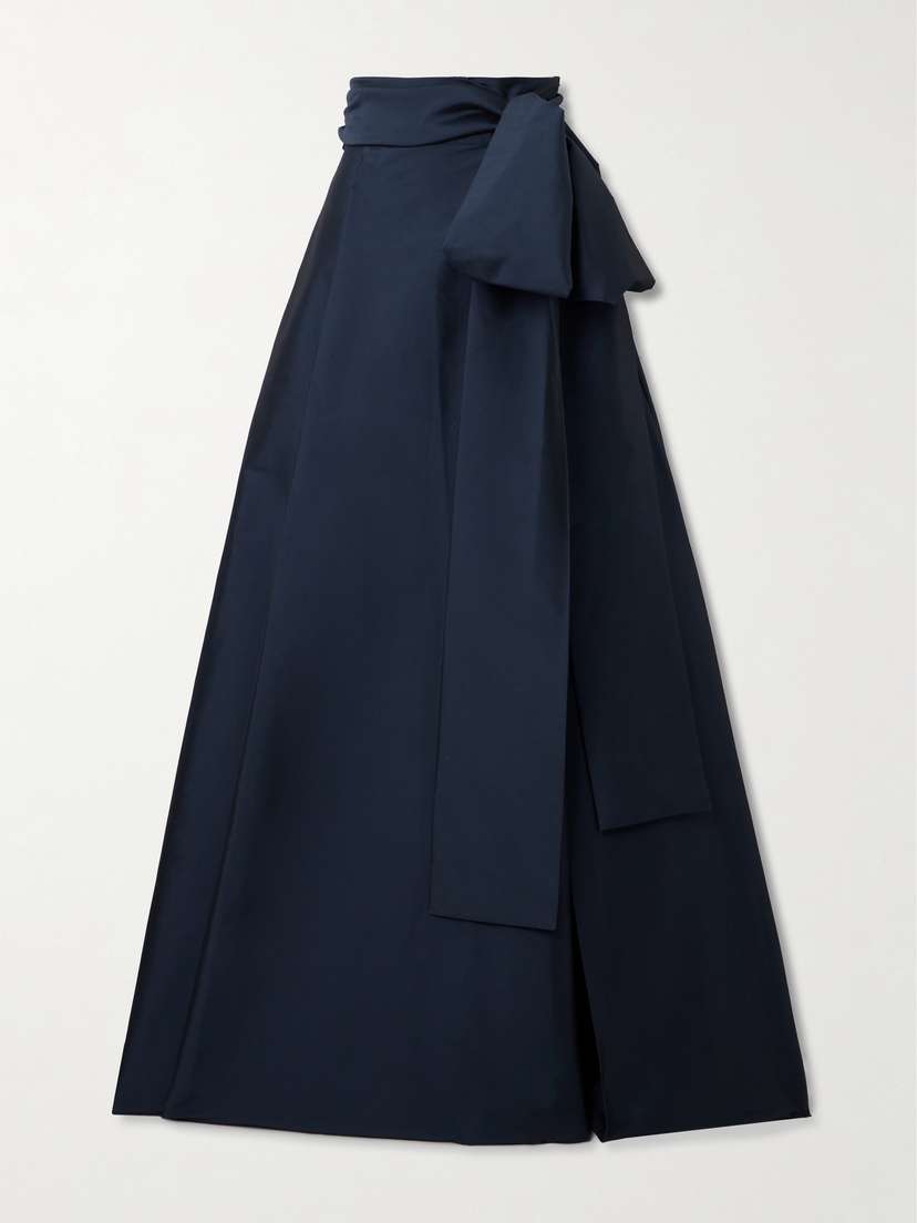 BERNADETTE Beatrice Stretch-taffeta Maxi Skirt