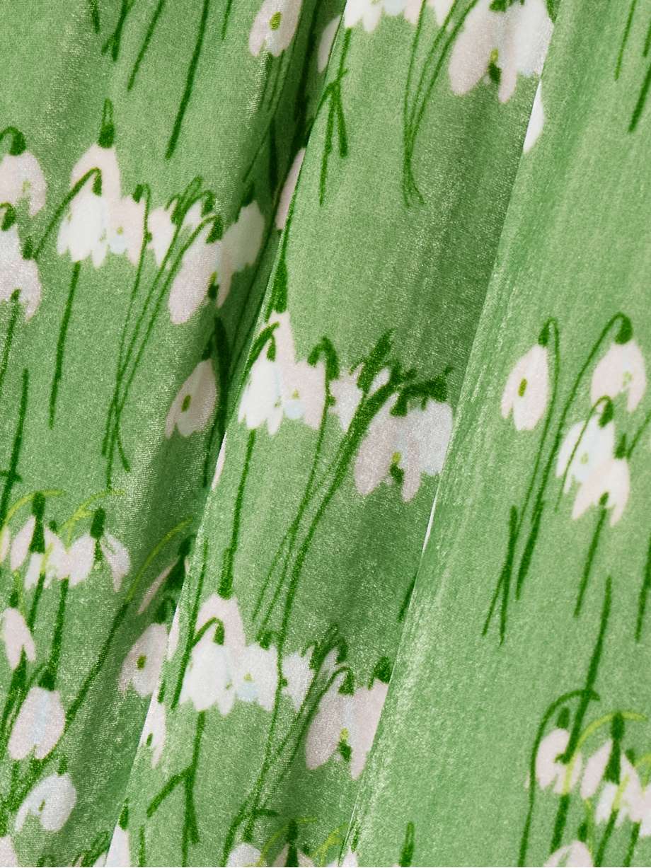 georgio floral-print velvet maxi dress