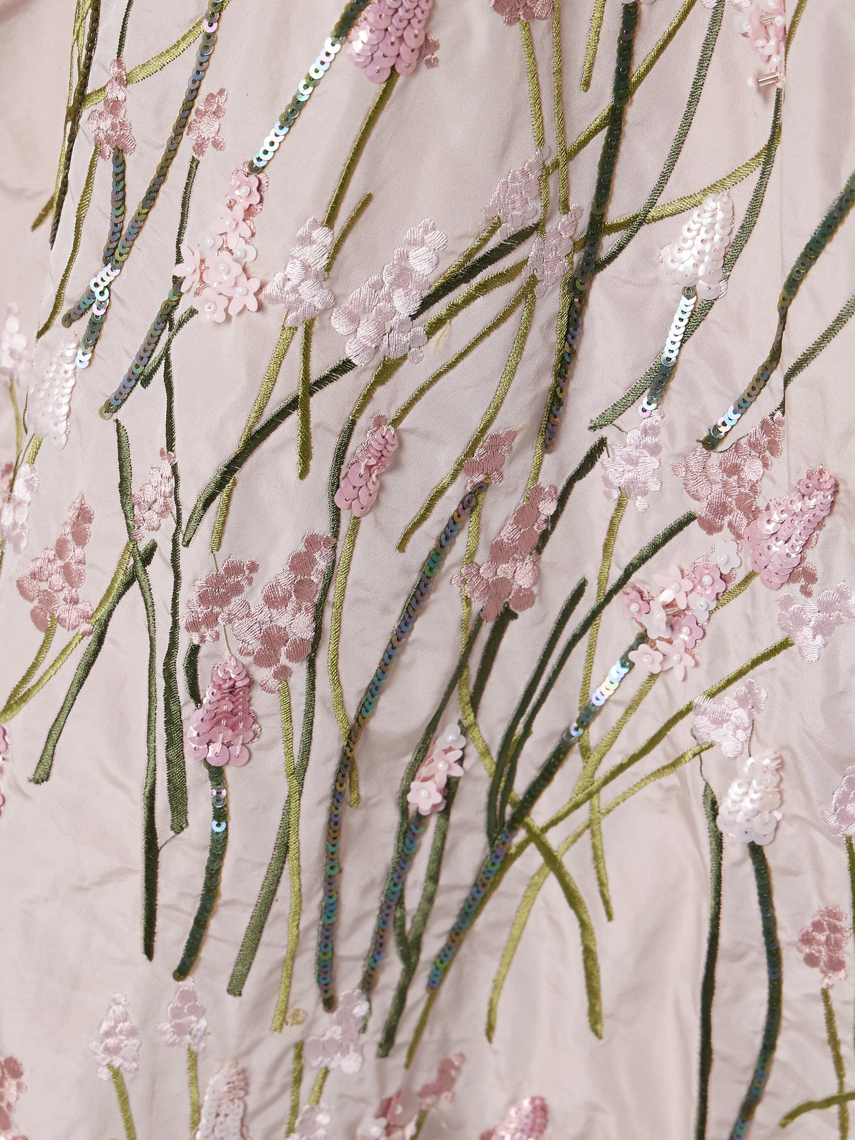 Bernadette Dette Strapless Sequin-embellished Embroidered Taffeta Midi Dress In Pink