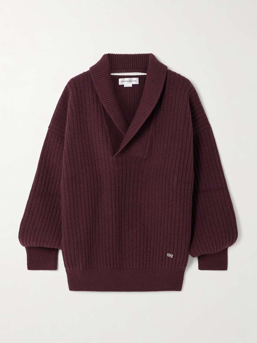 Victoria Beckham Ribbed Wool Sweater
