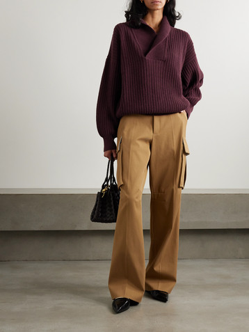 Victoria Beckham Ribbed wool sweater