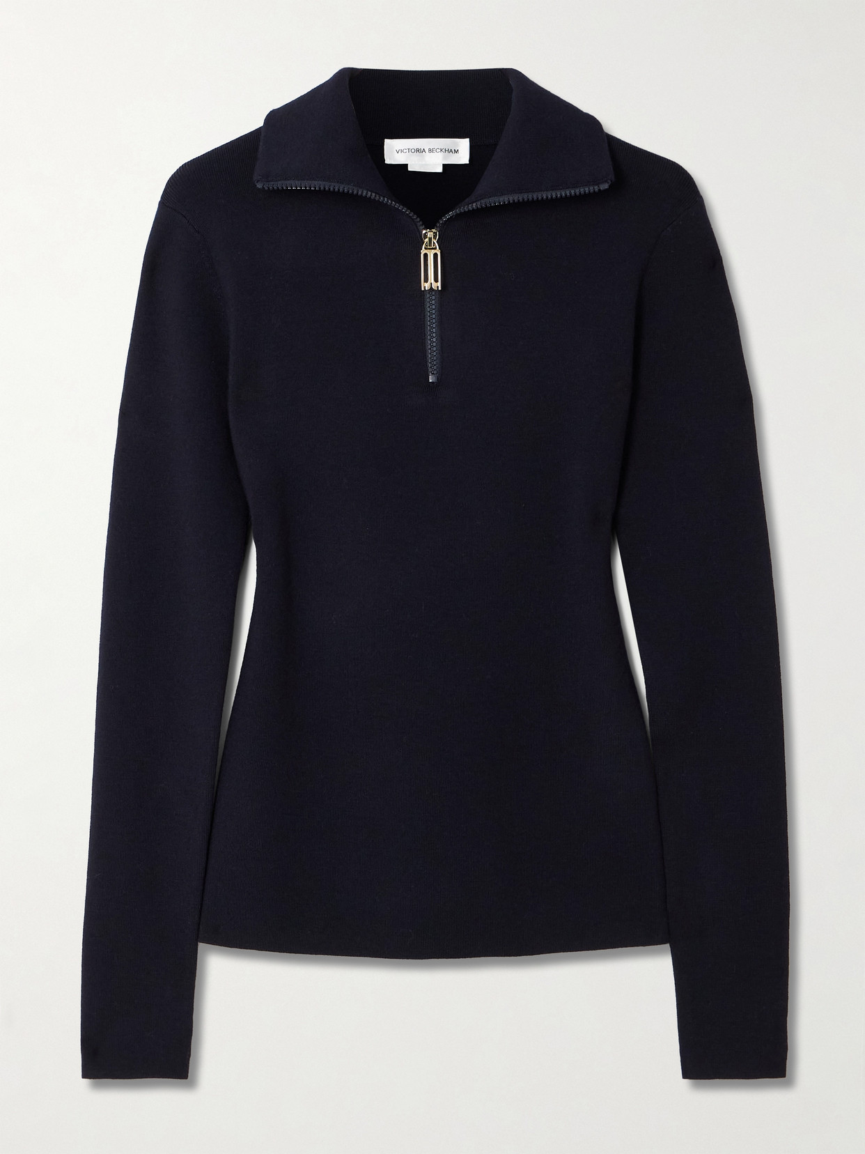 Victoria Beckham - Merino Wool-blend Jersey Sweater - Blue