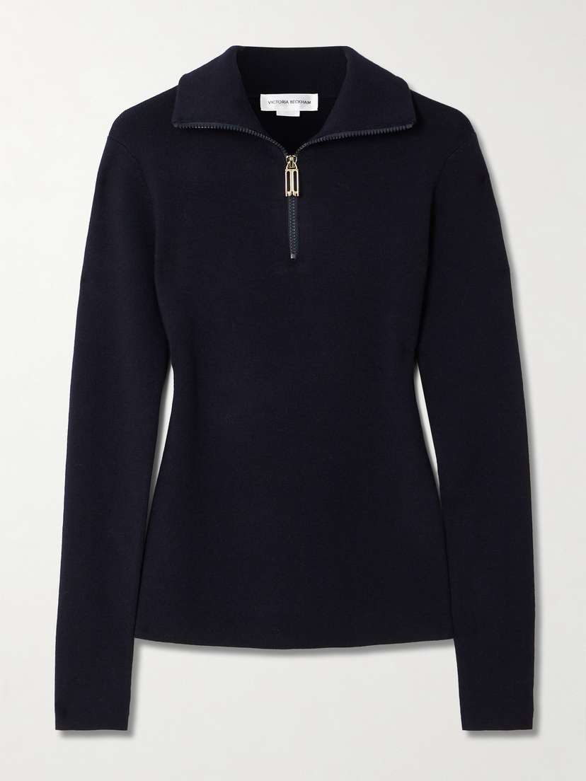 Victoria Beckham Merino Wool-blend Jersey Sweater - x large