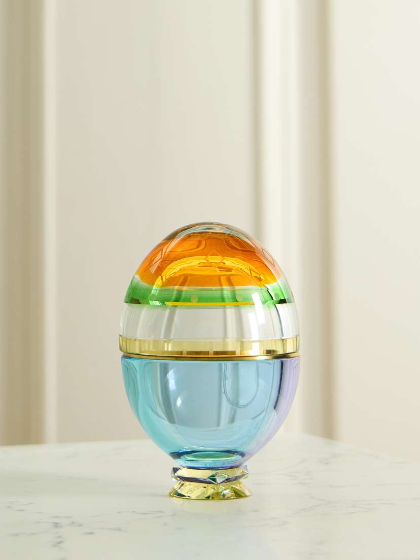 Reflections Copenhagen Fantasia Egg Small Crystal And Gold-tone Bonbonniere