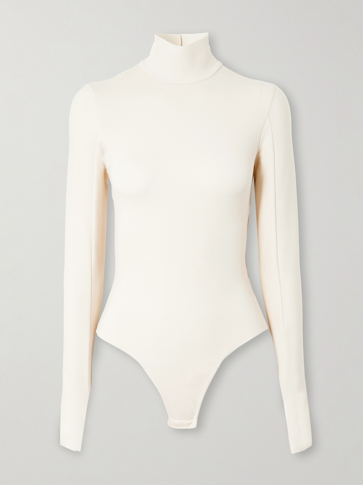 Commando - Stretch-jersey Turtleneck Thong Bodysuit - Ivory