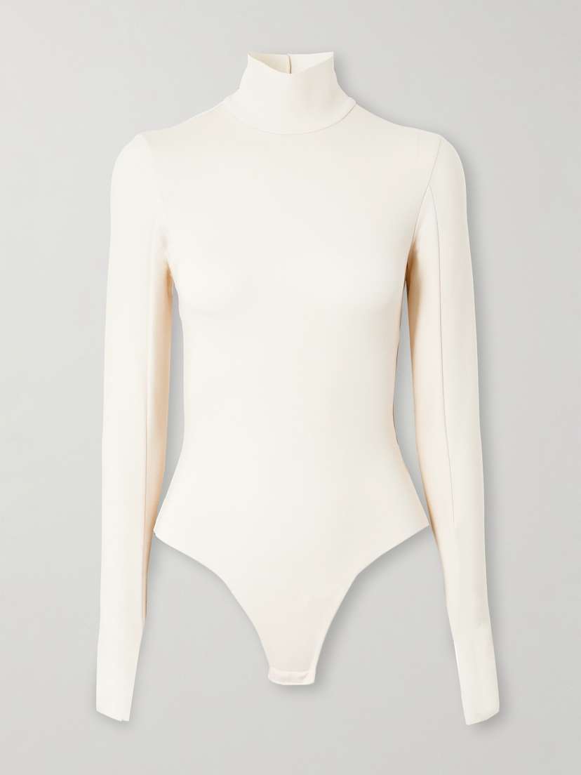 Commando Stretch-jersey Turtleneck Thong Bodysuit