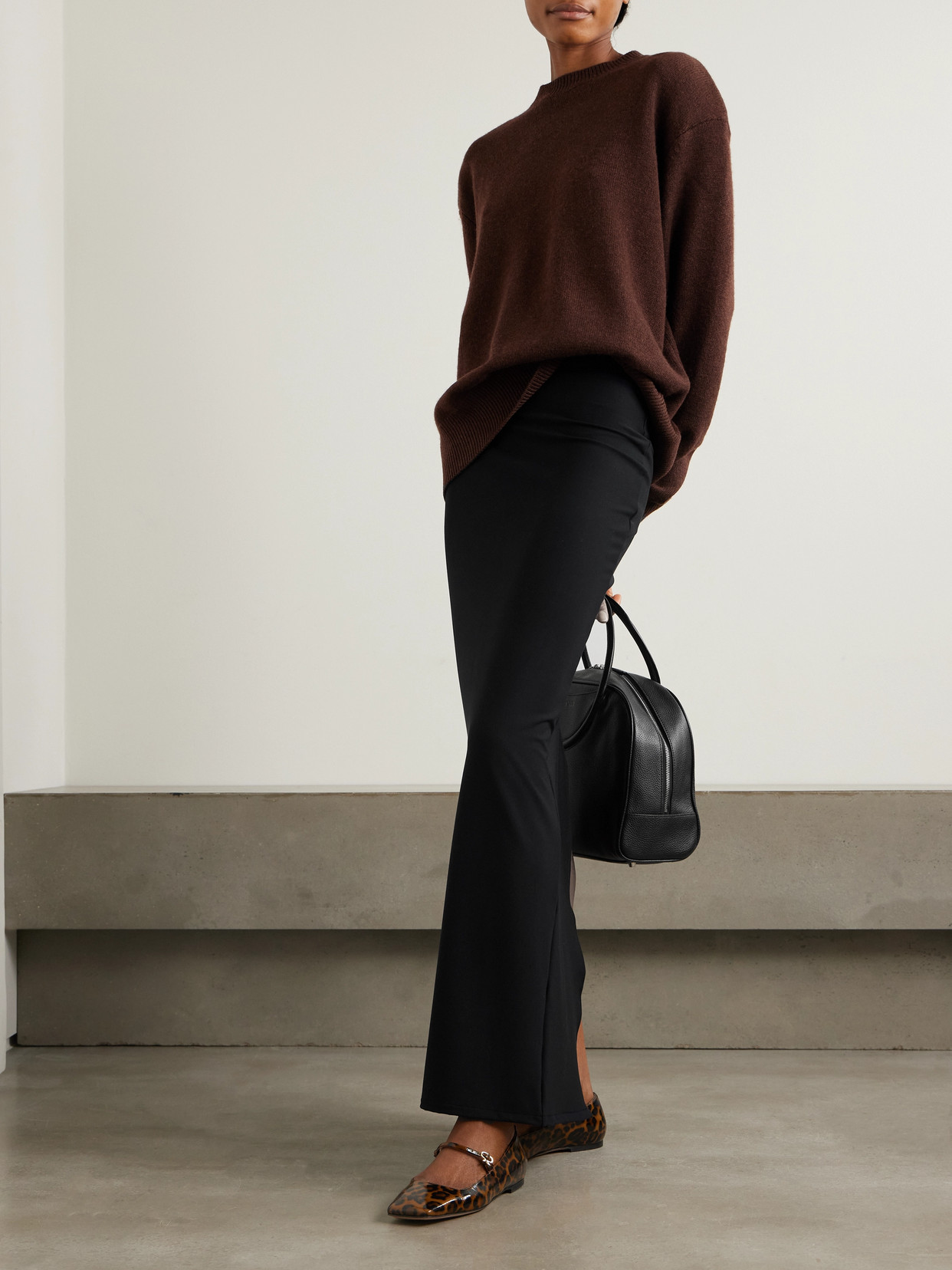 Commando Stretch Micro Modal-jersey Maxi Skirt In Black