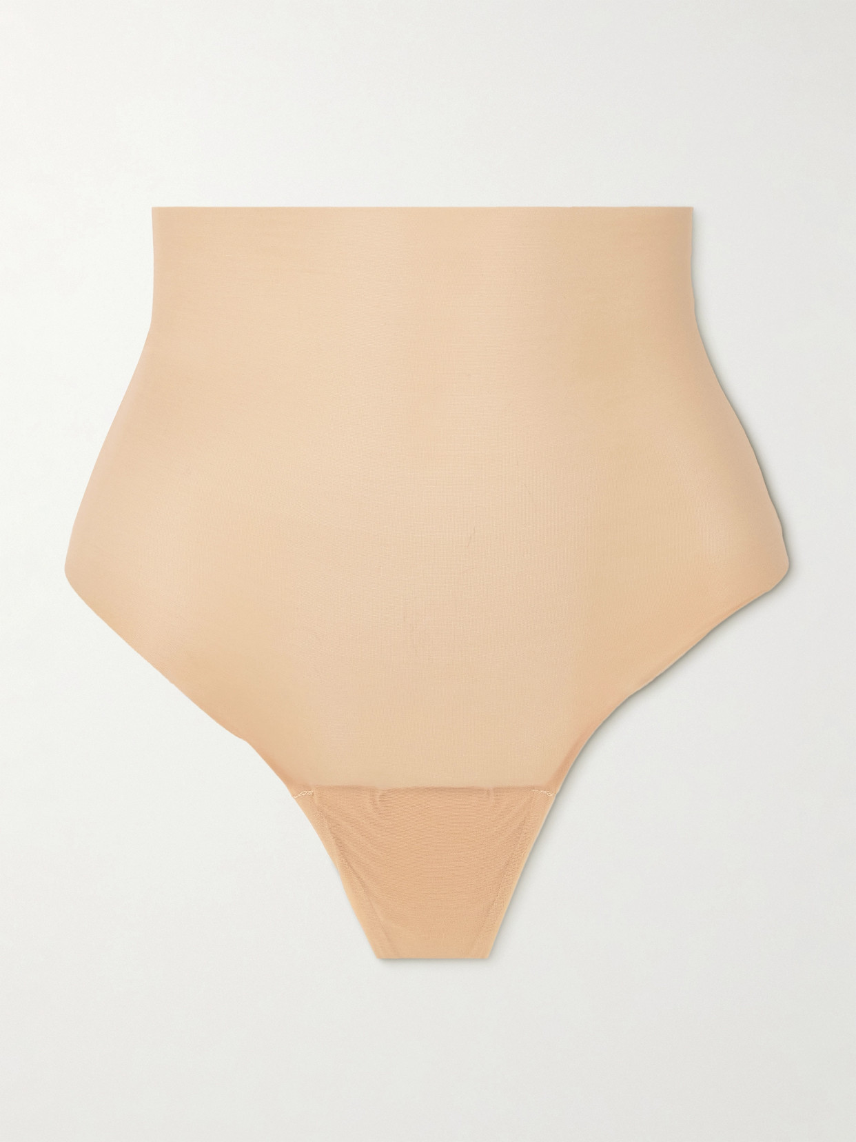 Commando Featherlight Control Stretch-jersey Thong In Neutrals