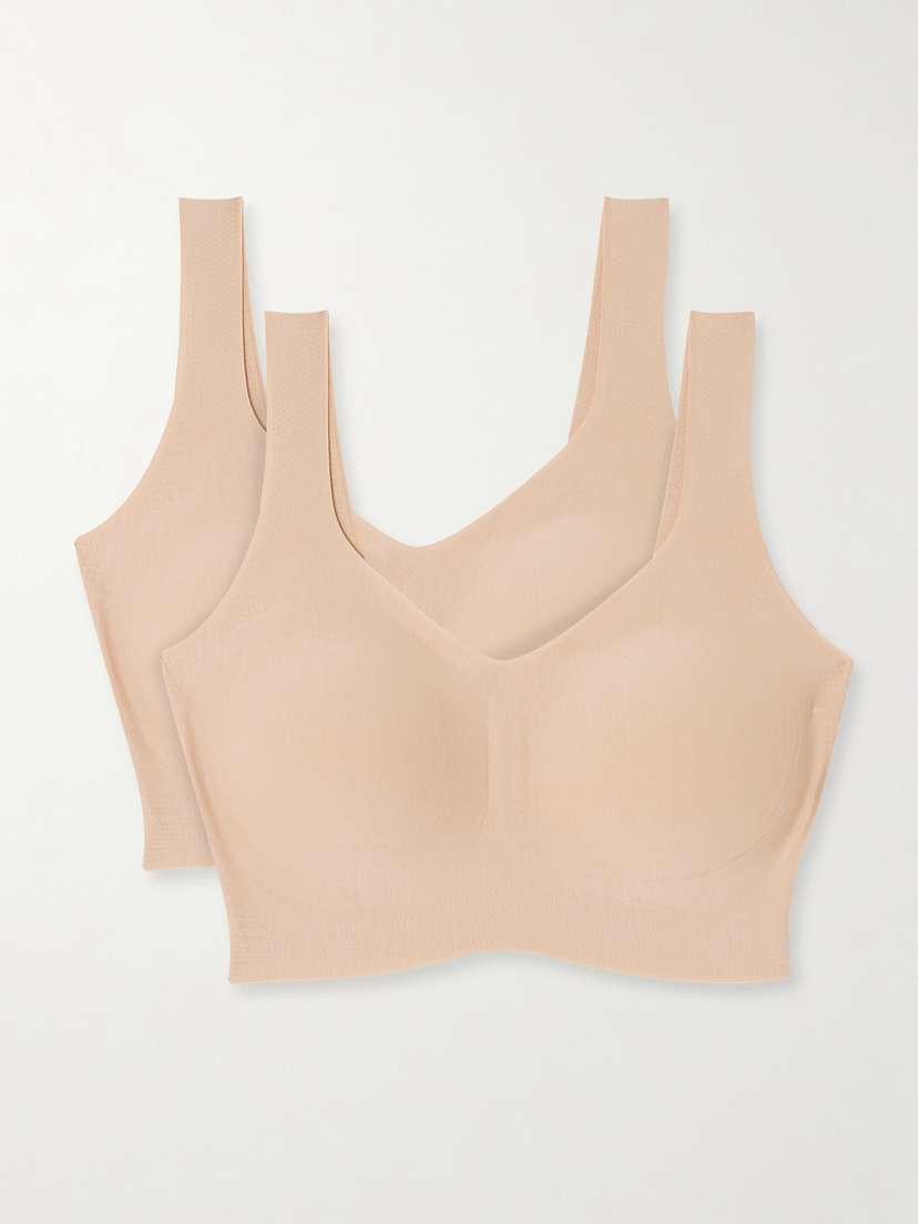 Commando Set Of Two Butter Stretch-micro Modal Soft-cup Bralette