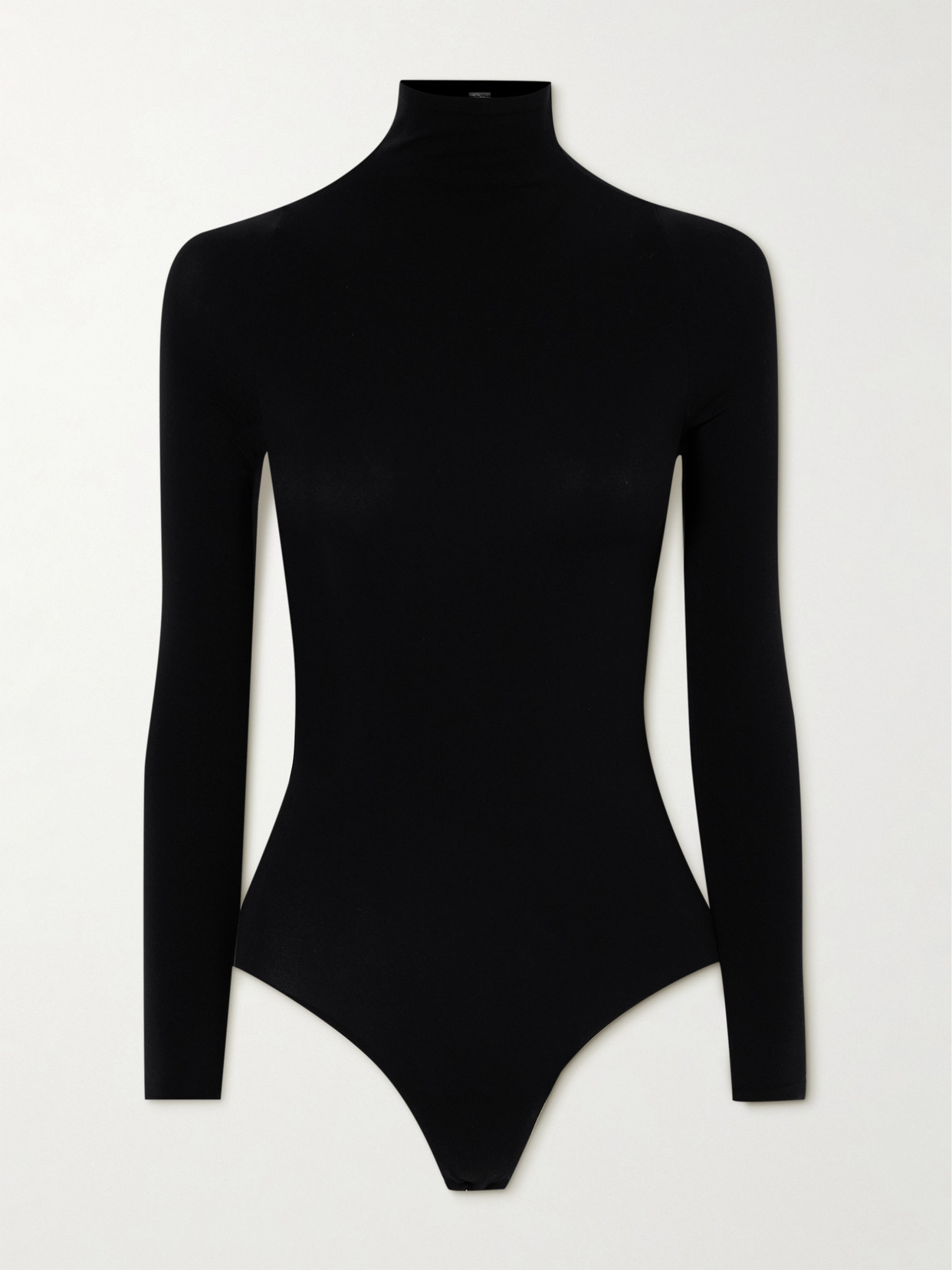 Commando Ballet Stretch-jersey Turtleneck Thong Bodysuit In Black