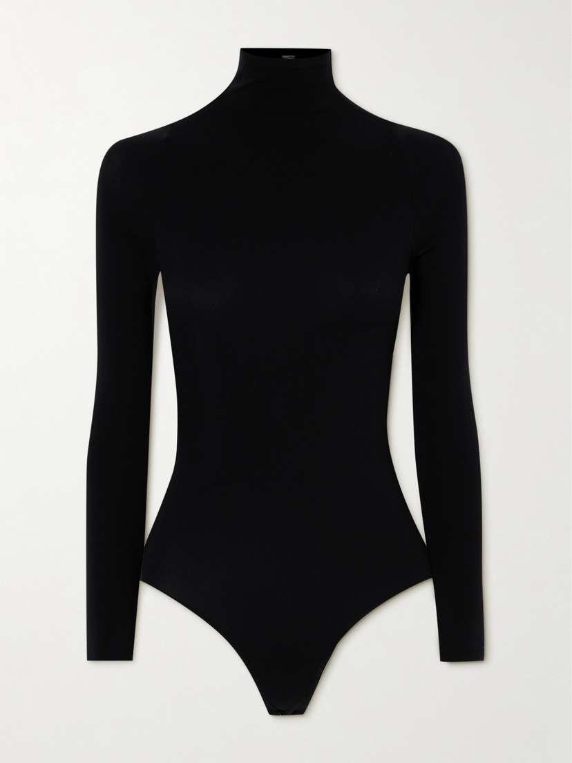Commando Ballet Stretch-jersey Thong Turtleneck Bodysuit