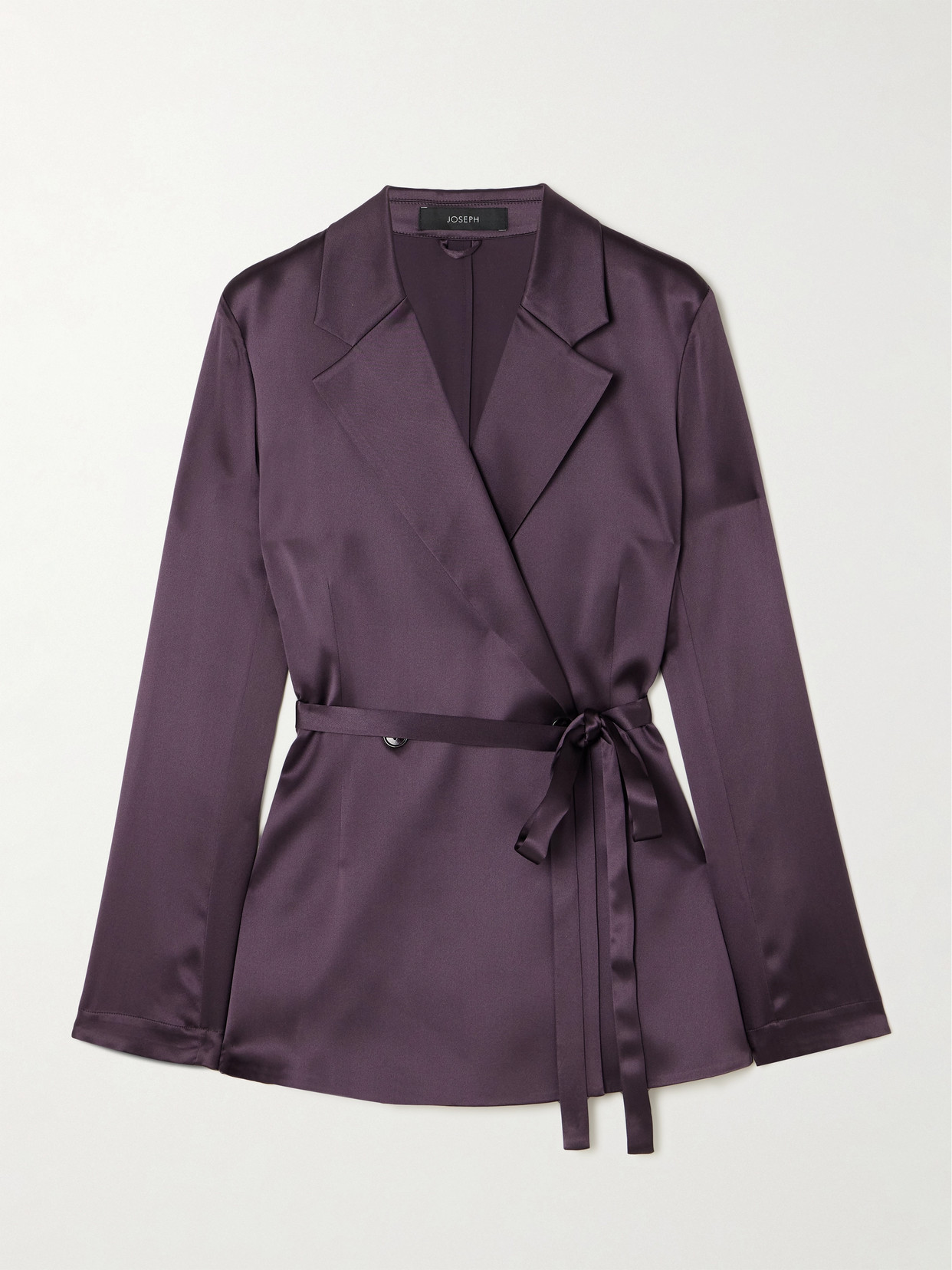 Joseph Joubert Silk-satin Blazer In Purple