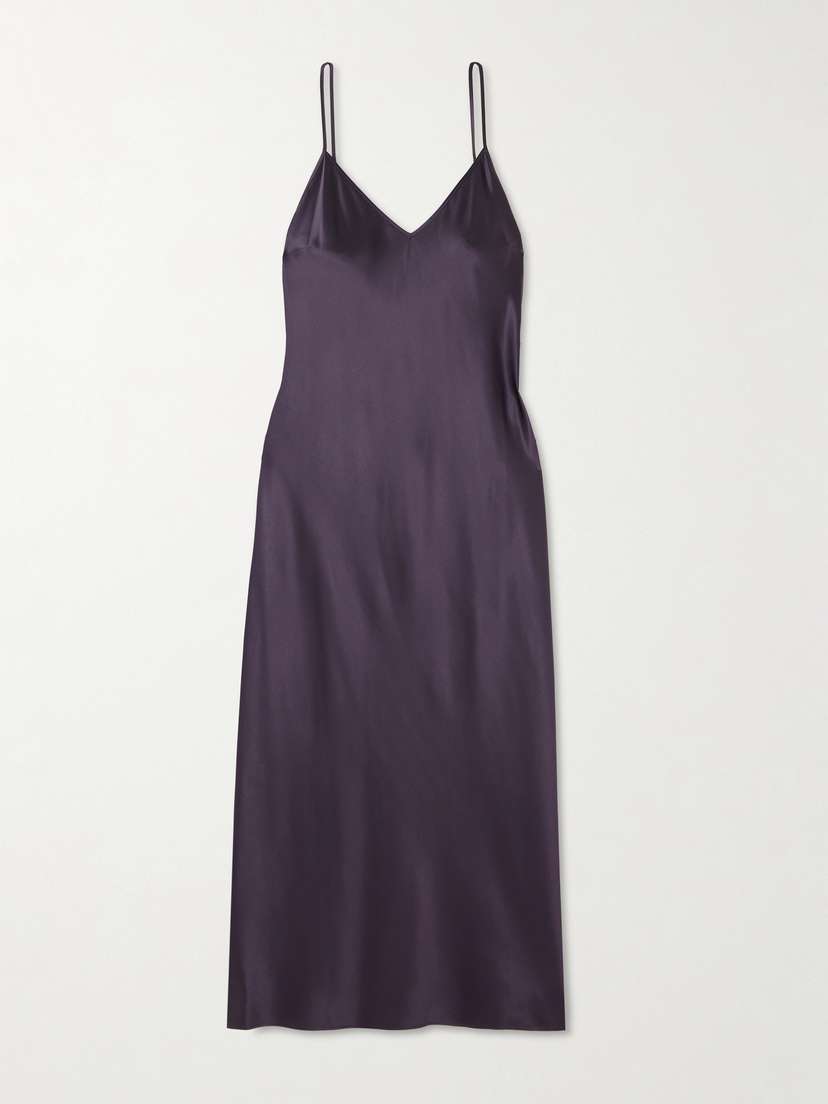 Joseph Clea Silk-satin Midi Dress