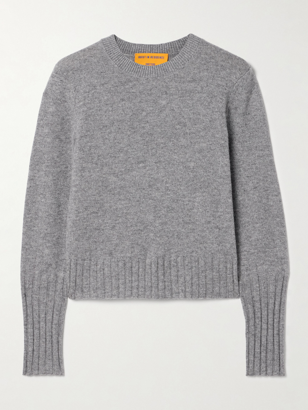 Guest In Residence Shrunken Cashmere Sweater In Gray