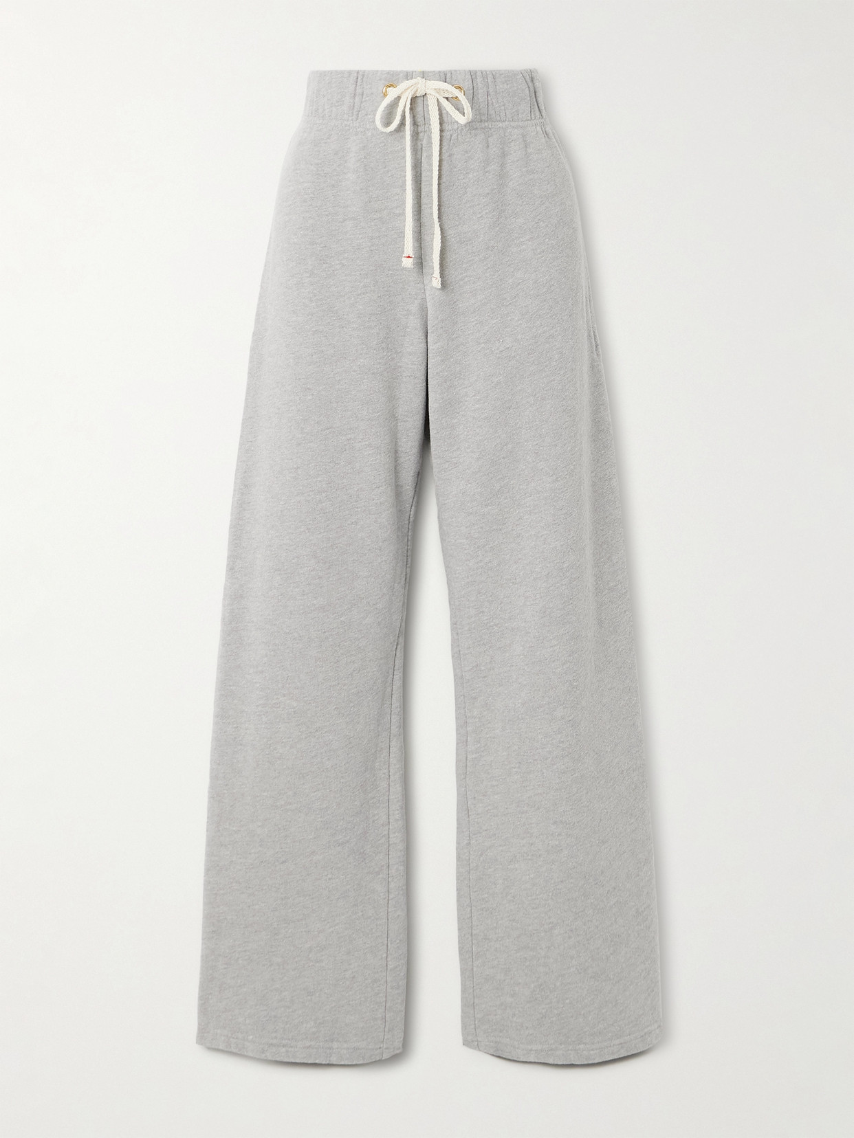 Les Tien Eazy Cotton-jersey Track Trousers In Grey
