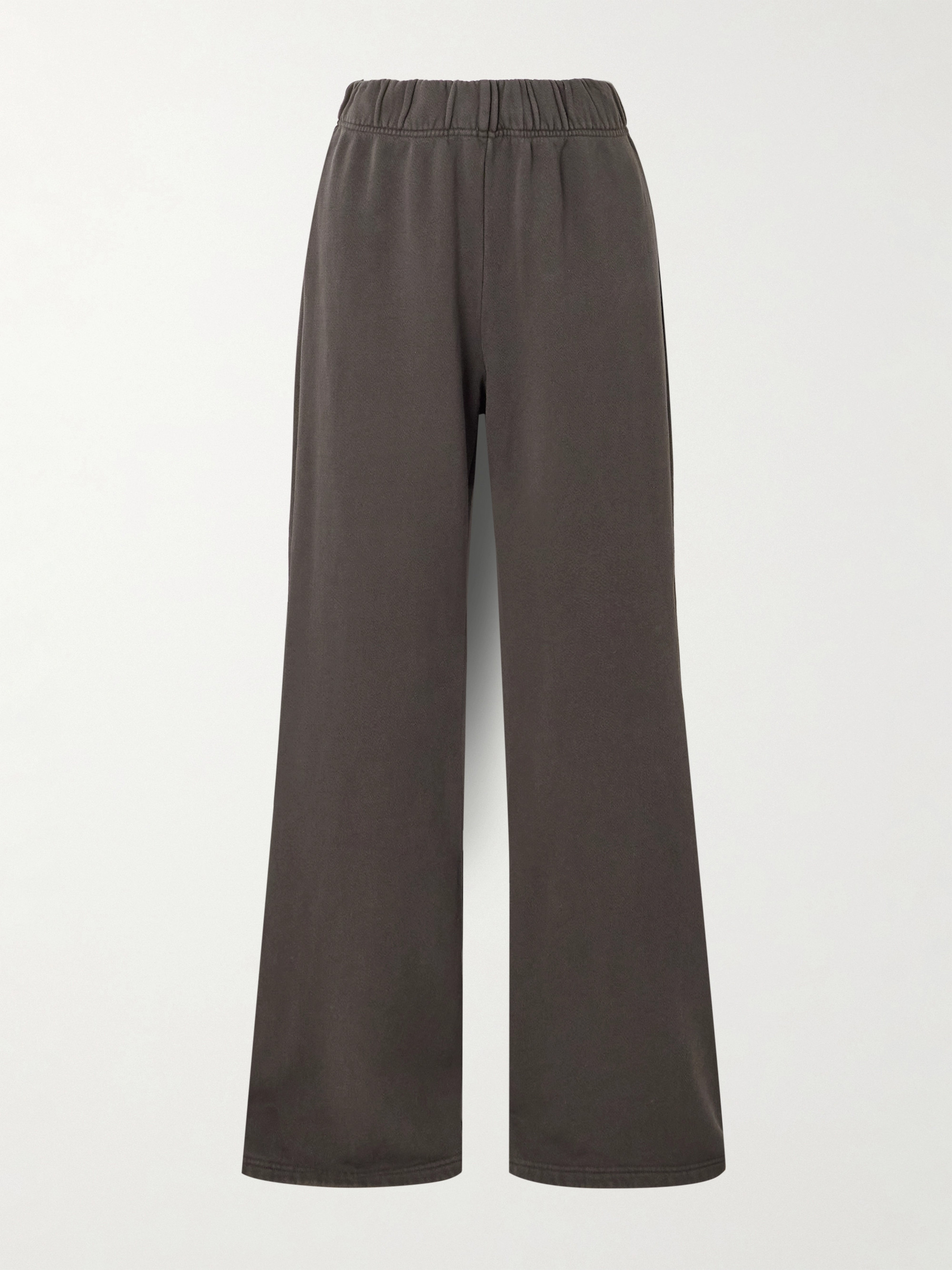 Les Tien Cotton-jersey flared track pants