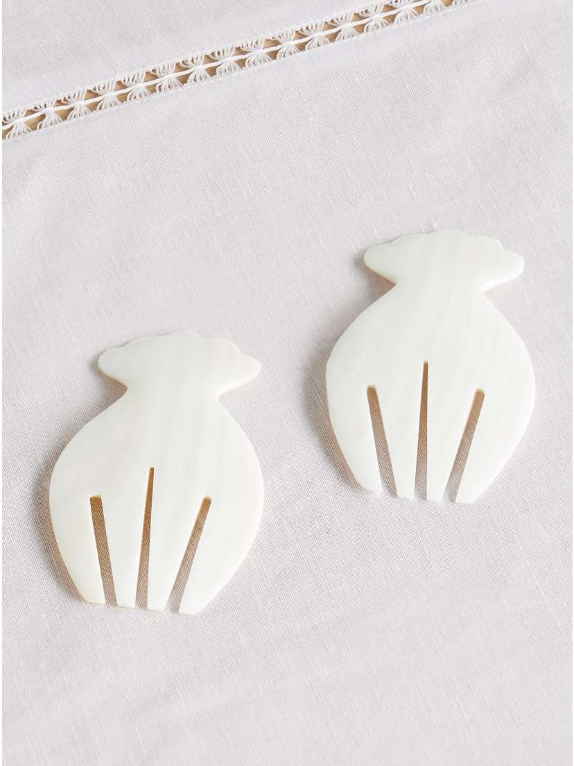 Gohar World Set Of Two Mother-of-pearl Salad Hands