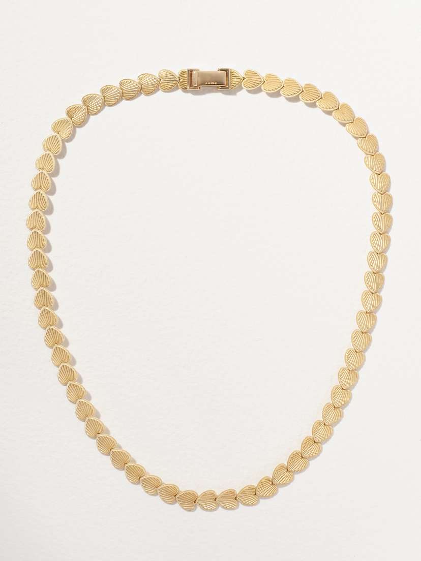 Foundrae True Love Small 18-karat Gold Necklace