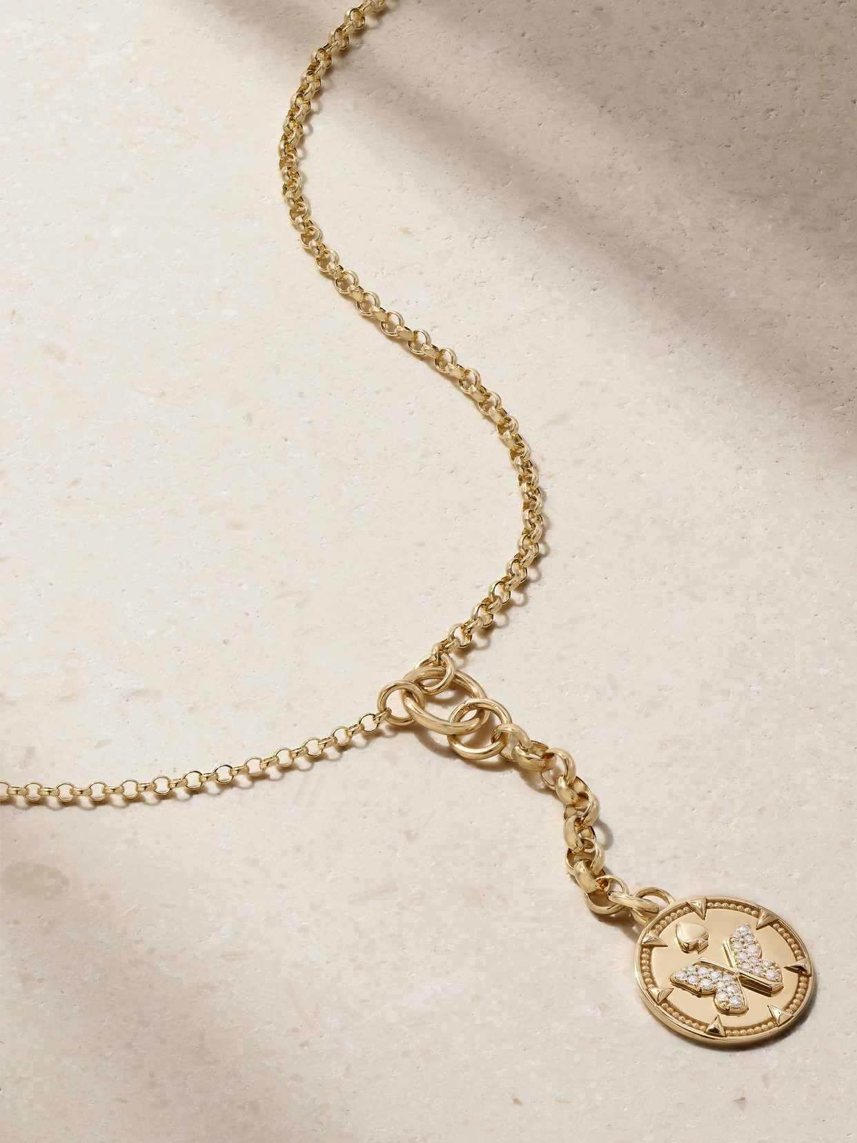 Foundrae Reverie Small 18-karat Gold Diamond Necklace