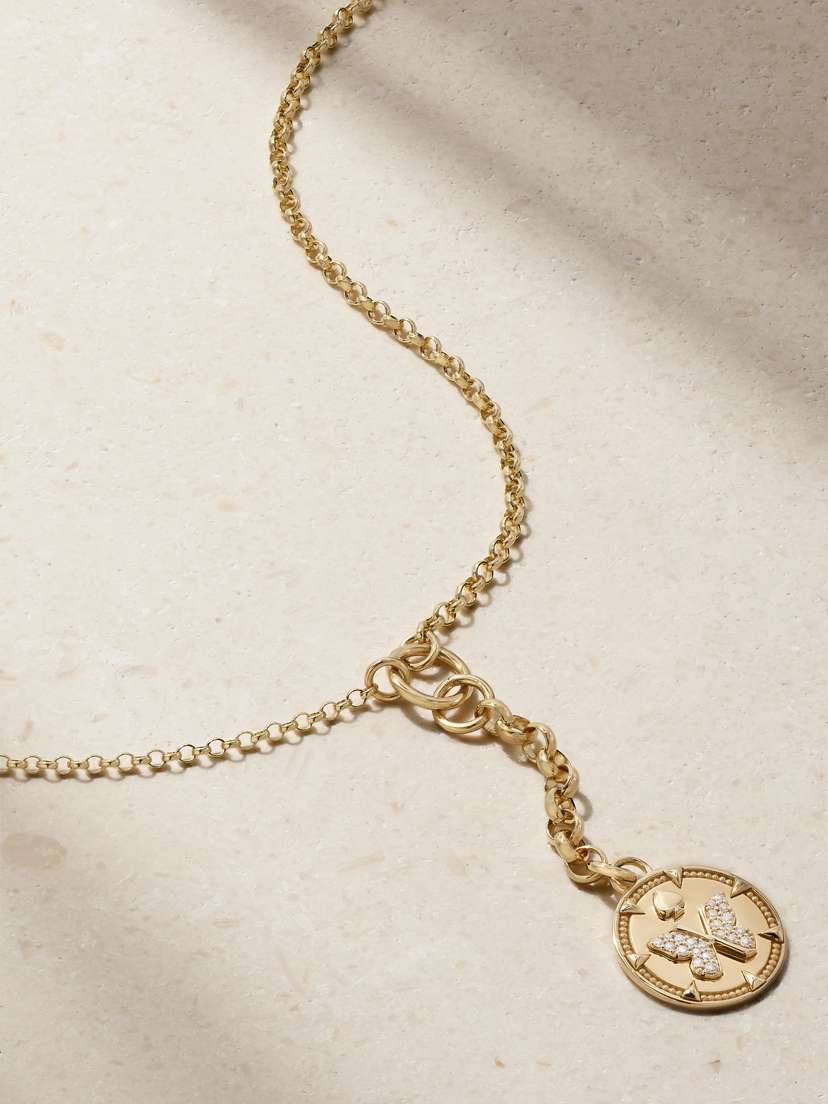 Foundrae Reverie Small 18-karat Gold Diamond Necklace - Women's Jewelry And Watches