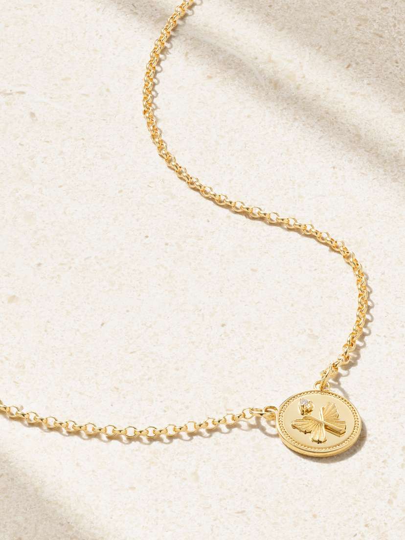 Foundrae Reverie Stationary 18-karat Gold Diamond Necklace