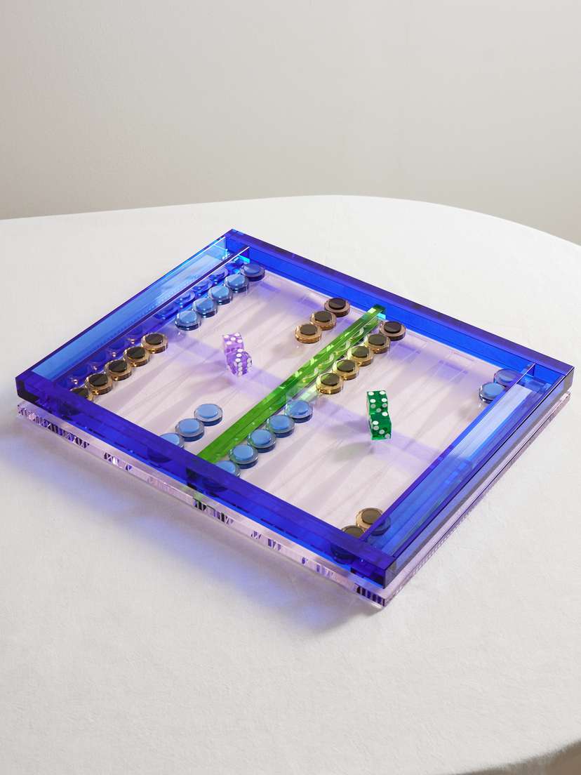 Reflections Copenhagen Crystal Backgammon Set