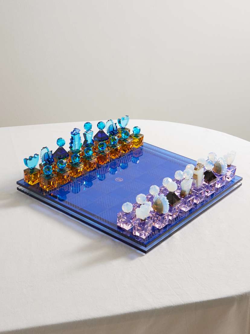 Reflections Copenhagen Triumph Crystal Chess Set