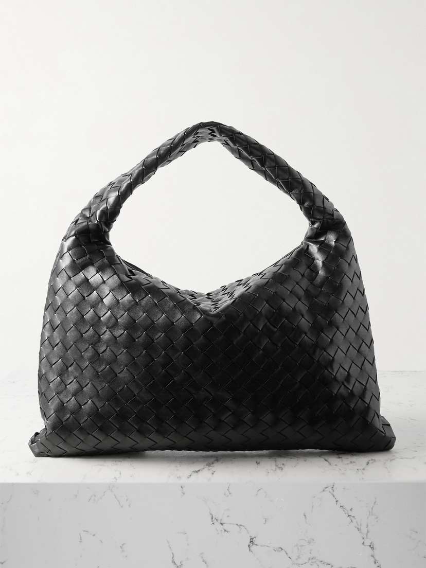 Bottega Veneta Hop Small Intrecciato Leather Tote