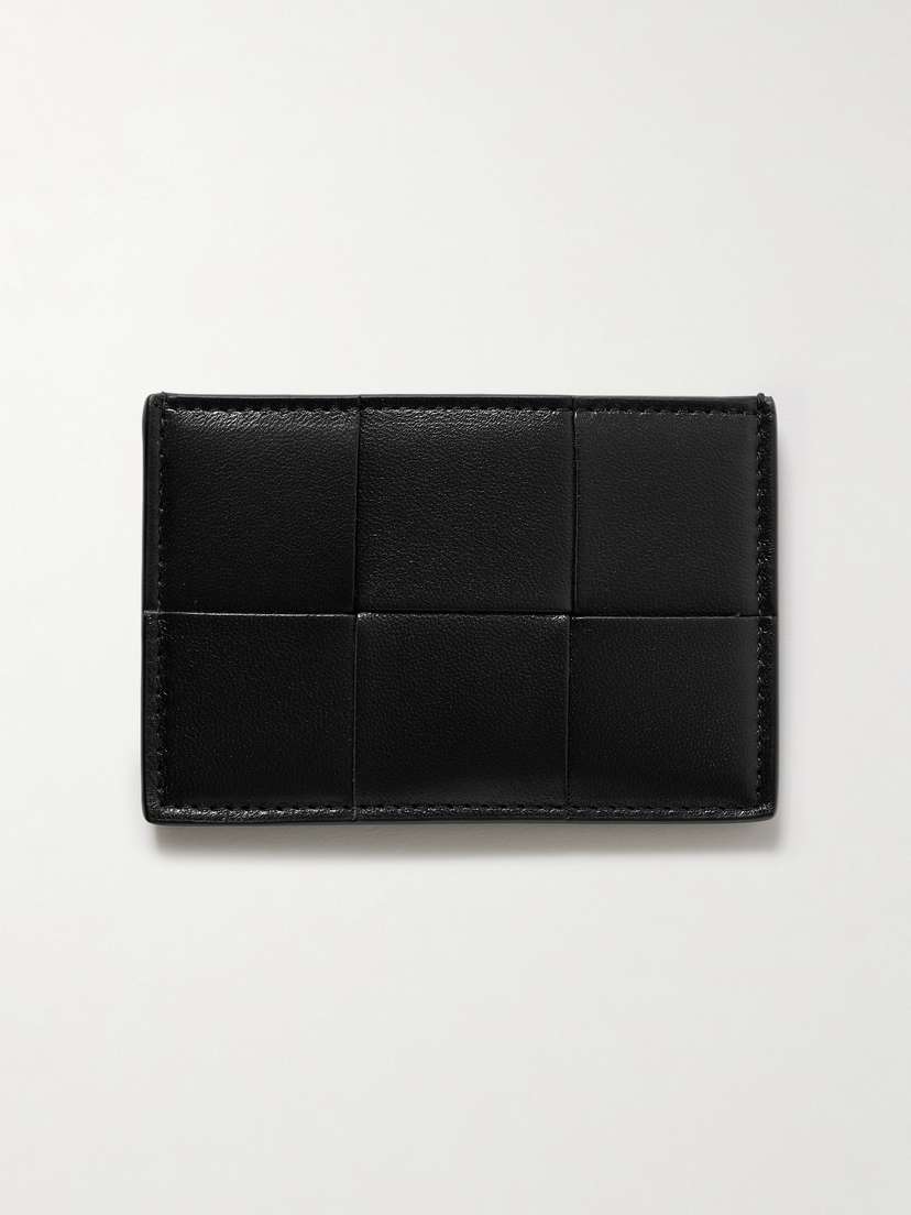Bottega Veneta Cassette Intrecciato Leather Cardholder