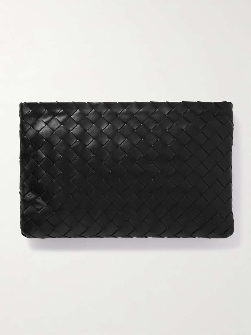 Bottega Veneta Medium Intrecciato Leather Pouch