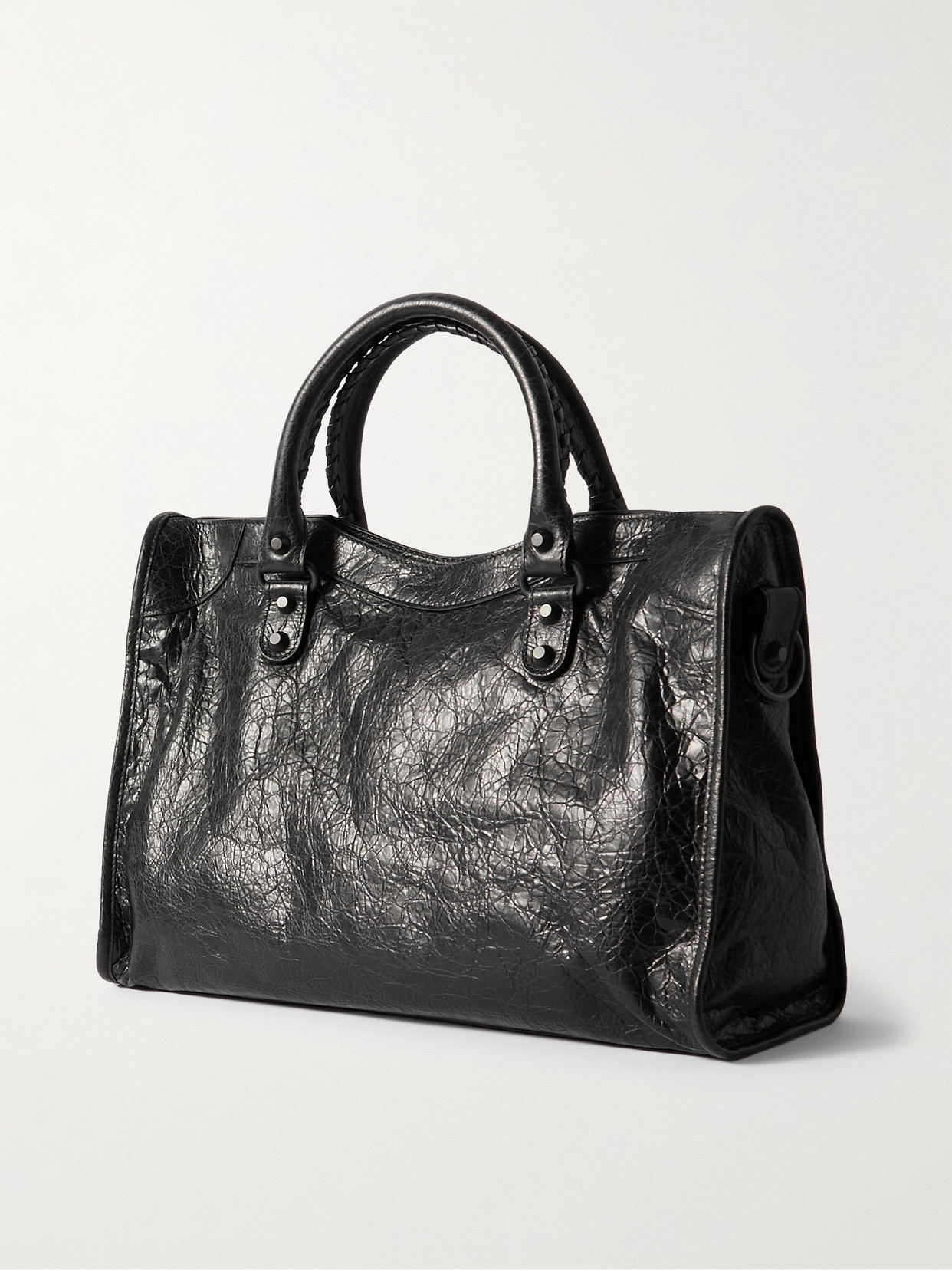 Le City Medium Textured-Leather Tote