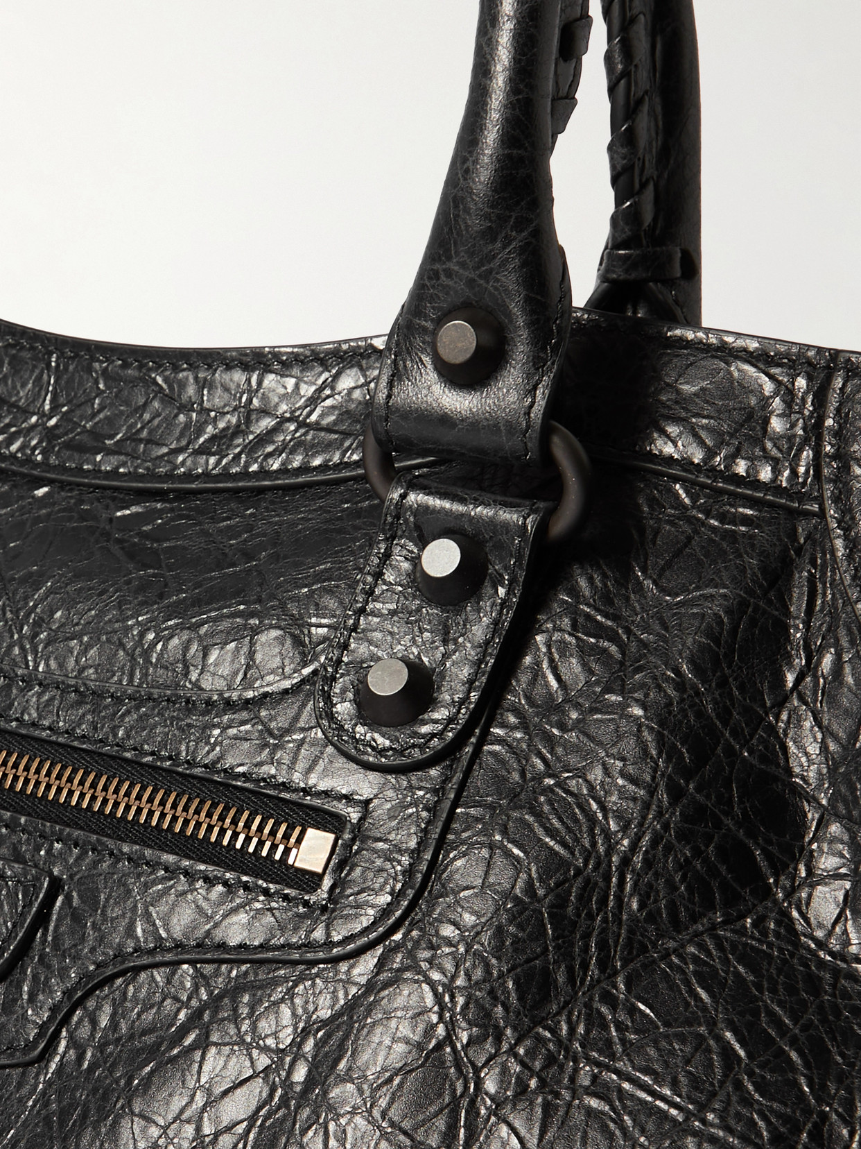 Le City Medium Textured-Leather Tote