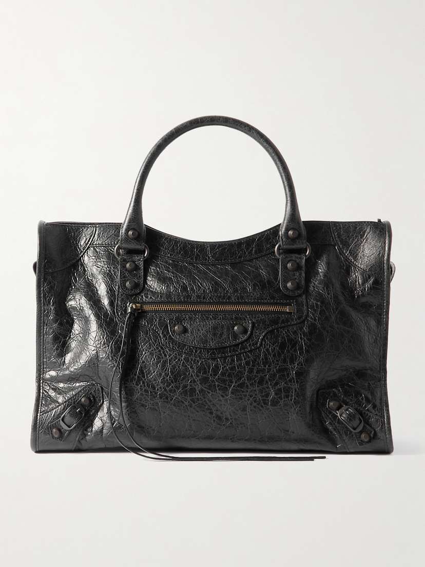 Balenciaga Le City Medium Textured-leather Tote
