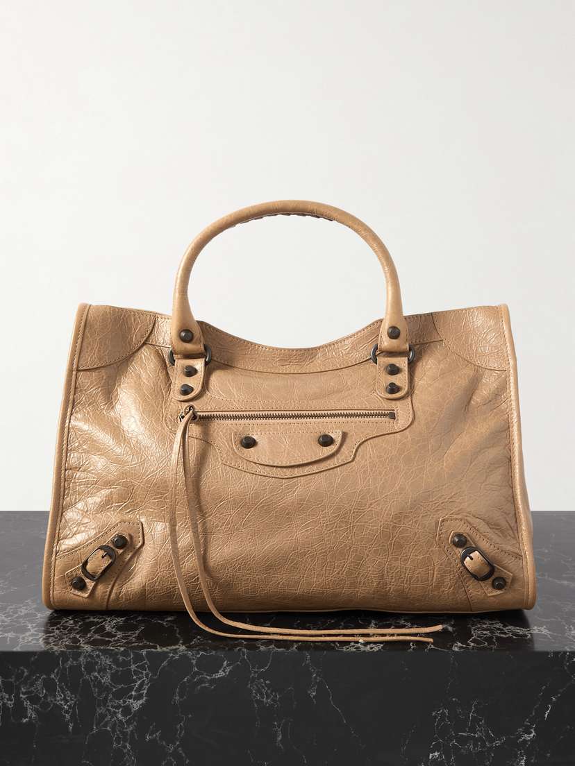 Balenciaga Le City Medium Textured-leather Tote