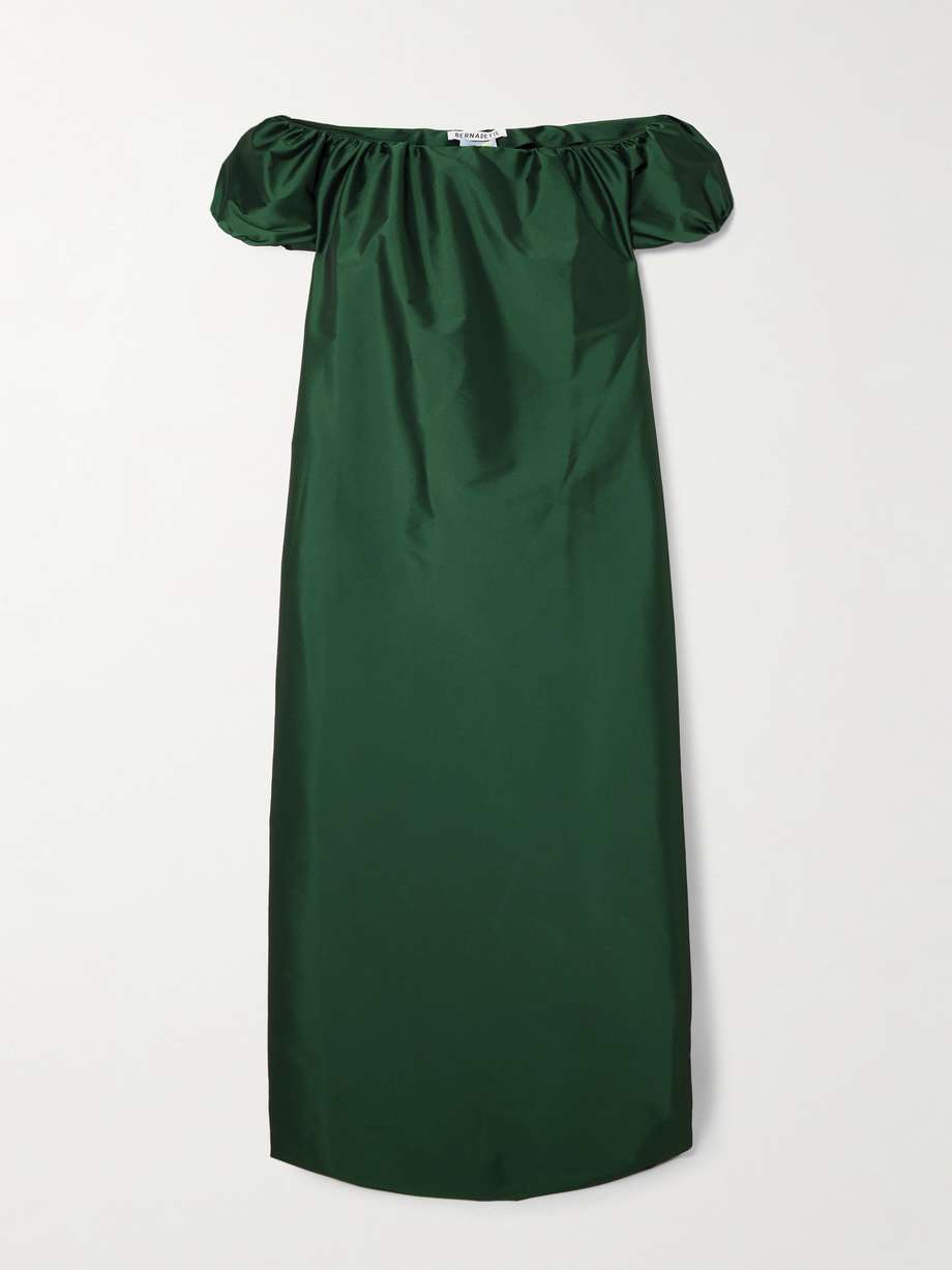 rianne off-the-shoulder taffeta gown