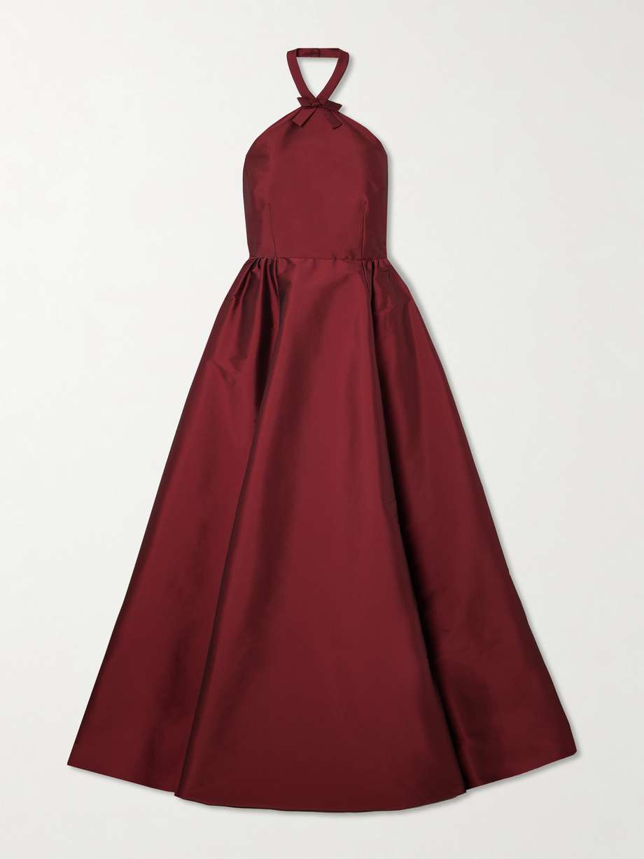 jones taffeta halterneck gown