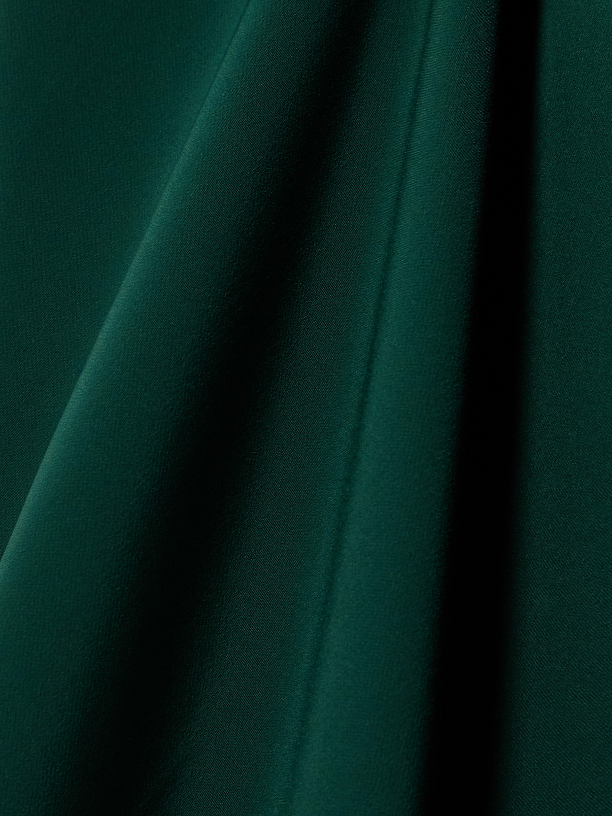 Bernadette Adrian One-shoulder Bow-detailed Crepe And Taffeta Gown In Green