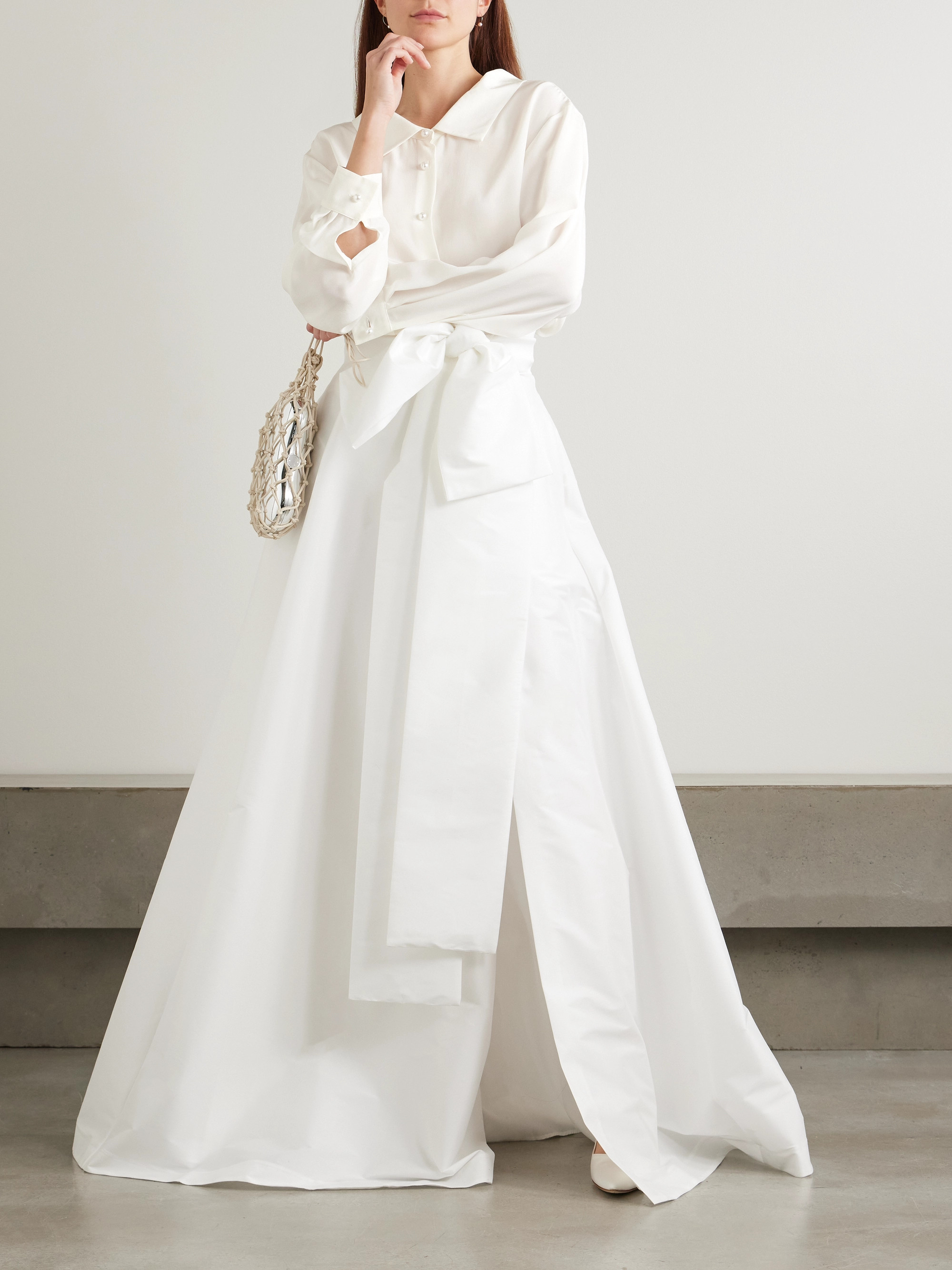 Bernadette Guido embellished silk shirt thumbnail