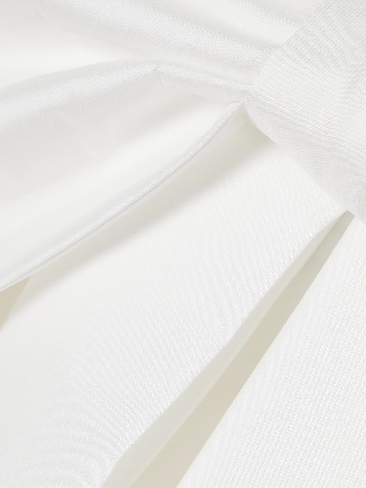 Bernadette Estee Bow-detailed Taffeta Mini Dress In Ivory